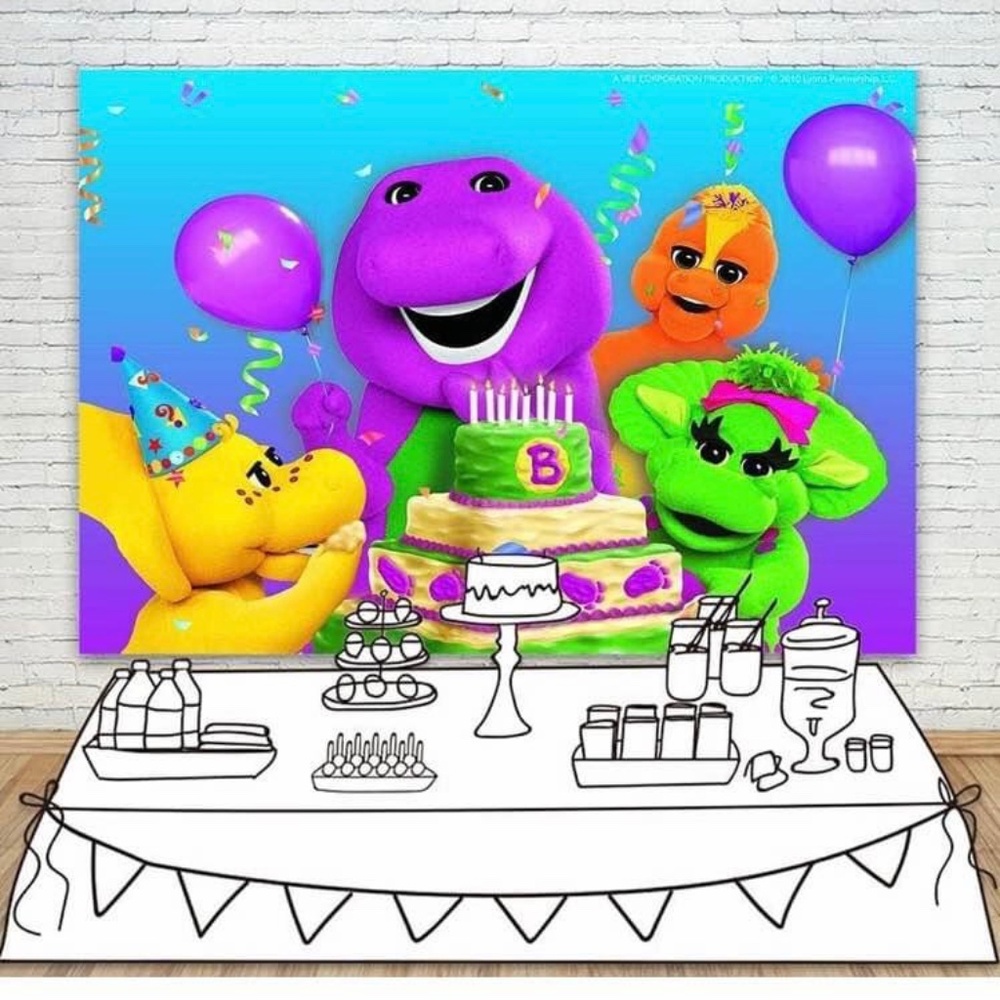 Barney Vinyl Backdrop